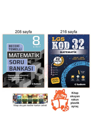 8. Sınıf Matematik Soru Bankası Seti Yeni Nesil Haftalık Tekrar Alıştırma Test Kod 32