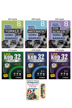 8. Sınıf Türkçe Matemtik Fen Soru Bankası Haftalık Tekrar Alıştırma Test Kod 32