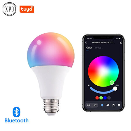 Bluetooth Kontrollü 16 Milyon Renk LED Ampul