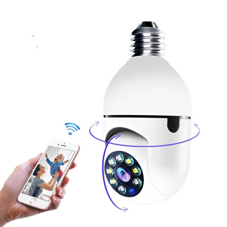 360 Ampul güvenlik kamerası