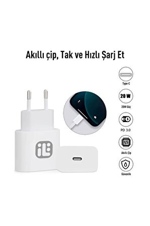 2 Yıl Garantili Iphone Tüm Serilerle Uyumlu 20w Hızlı Şarj Aleti Adaptör Kablo 6 7 8 X 11 12 13 14