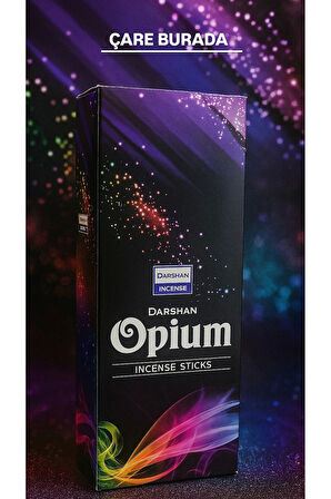 Darshan Incense - Opium 20'li Çubuk Tütsü (Spiritüel Deneyim & Ritüel)