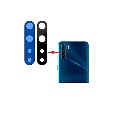 Oppo A91 İle Uyumlu Kamera Camı 