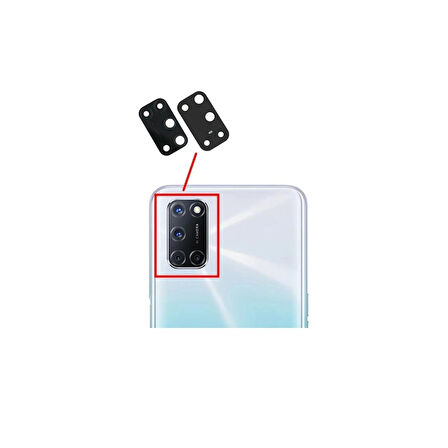 Oppo A92 İle Uyumlu Kamera Camı 