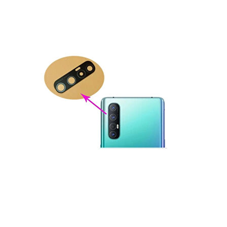Oppo Reno 3 Pro İle Uyumlu Kamera Camı 