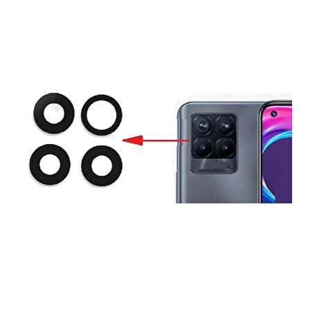 Realme 8 İle Uyumlu Kamera Camı 