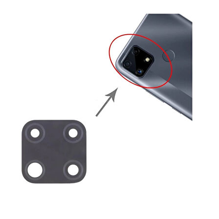 Realme C25 İle Uyumlu Kamera Camı 