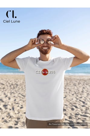 Nevermind Unisex Optic Line Ciel Lune - Oversize Tişört