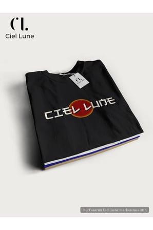 Nevermind Unisex Optic Line Ciel Lune - Oversize Tişört