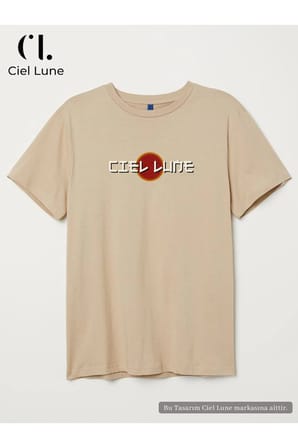 Unisex Optic Line Ciel Lune - Oversize T-Shirt