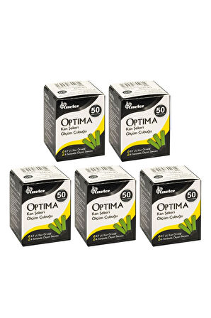 Şeker Ölçüm Strip 50'li X 5 Paket 250 Adet