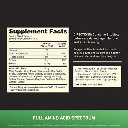 Optimum Superior Amino 2222 320 Tablets - 160 Servis