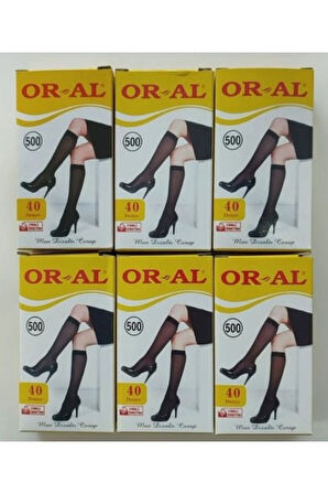 Kadın Muz Çorap 6 Adet Ortakalın Pantolon Çorabı 57 TEN