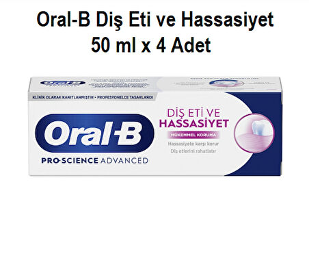 Oral-B diş eti ve hassasiyet 50 ml x 4 Adet Oral B