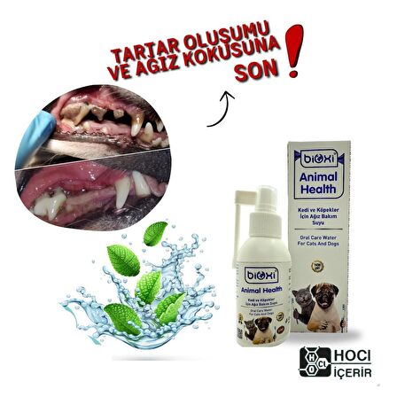 Bioxi® Kedi ve Köpekler İçin Ağız Bakım Suyu 100 ml