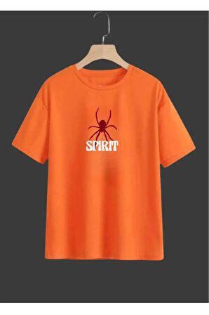 malkoçbey spirint baskılı oversize unisex basic t-shirt