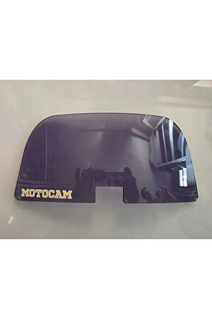 MOTOCAM Rüzgar Saptırıcı Deflektör Camı Ortadan Deliksiz 27x12cm Füme Renkli   (APARATSIZDIR)