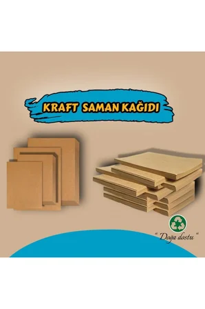 A4 Saman Kağıdı, A4 Kraft Saman Kağıdı 25 Adet 120 gram (0,6237 KG)