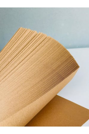 Kraft Saman Kağıdı Paketleme Hobi Etiket Kağıdı 130 gram 25 Adet 70 X 100 Ebatında (2,275KG)