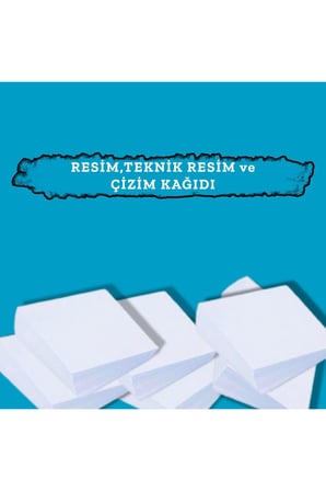 35x50 Cm Çizim Kağıdı 1. Hamur 150 Gr. 100 Adet (2,62 KG)