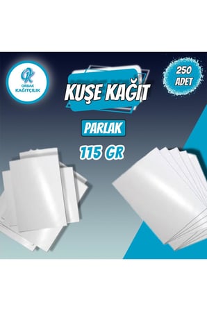 Kaliteli A4 Parlak Kuşe Kağıdı Dijital Baskı,sertifika Ve Fotoğraf Kağıdı 115gr 250 Adet (1,79 KG)