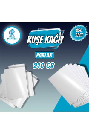 Kaliteli A4 Parlak Kuşe Kağıdı Dijital Baskı,sertifika Ve Fotoğraf Kağıdı 210gr 250 Adet (3,27 KG)