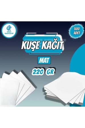 Kaliteli A4 Mat Kuşe Kağıdı Dijital Baskı,sertifika Ve Fotoğraf Kağıdı 220gr 500 Adet (6,86 KG)