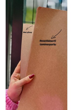 180 gr Tek Taraflı Laminasyonlu Silikonlu Oto Paspas 35x50 cm Suya Dayanıklı Dezenfektanlı 100 Adet