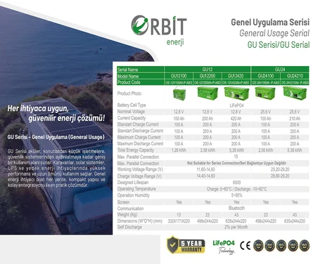 12V 100Ah Kasa Tipi Lityum Akü LiFePO4 Batarya ABS Kasa