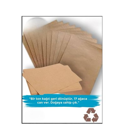 Kraft Kahverengi Kraft Saman Kağıdı Paketleme Hobi Etiket Kağıdı 110 Gram 25 Adet 70 X 100 Ebatında 