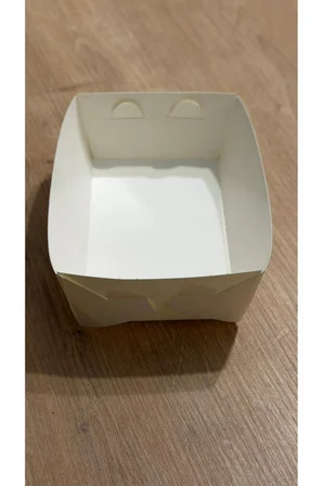 Kumpir Patates Konik Karton Kutu 20 Oz 9x14x5 cm Yağ Geçirmez Gıda Uyumlu 100 Adet