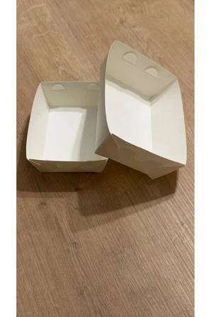Kumpir Patates Konik Karton Kutu 20 Oz 9x14x5 cm Yağ Geçirmez Gıda Uyumlu 100 Adet