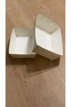 Kumpir Patates Konik Karton Kutu 20 Oz 9x14x5 cm Yağ Geçirmez Gıda Uyumlu 50 Adet
