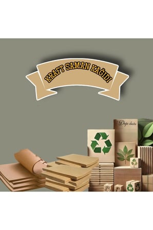1. Kalite Kraft Kağıt Ambalaj – Hediye Çeyiz & Paketleme Kağıdı 100x150 cm 20’lu Saman Kağıt