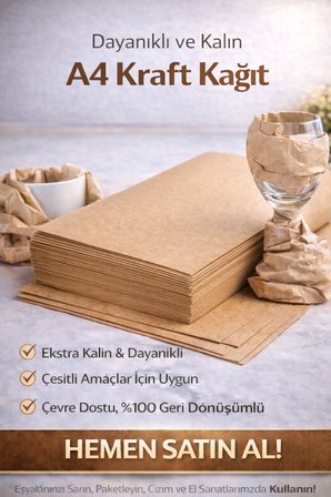 A4 Kraft Kağıdı 10lu