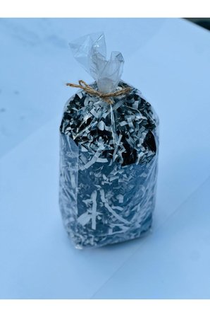 Siyah Beyaz Zigzag Kırpık Kağıt Dolgu – Hediye Kutusu İçi Paketleme ve Dekoratif Dolgu Kağıdı 25 gr