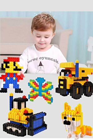 Tiktak Bloklar 500 Parça Eğitici Ve Çıt Çıt Oyuncak Eğitici Tik Tak Bloklar Lego Tiktak