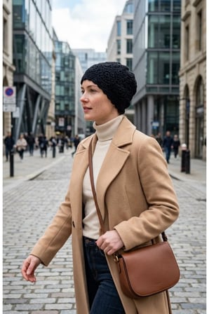 El Örgüsü Siyah Kadın Bere Tığ İşi Çiçek Motifli Bohem Kışlık Şapka - Vintage Stil Yumuşak Örgü Bere Modeli