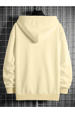 Erkek Originals Baskılı Oversize Kapşonlu Sweatshirt
