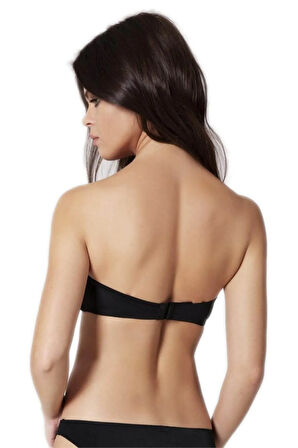 Kadın Siyah Straplez Dolgulu Cup Sutyen 2850