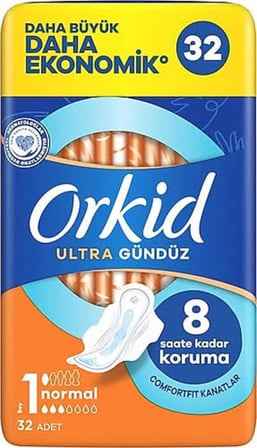 Orkid Ultra Gündüz Hijyenik Ped 32 Adet - Normal Boy 1