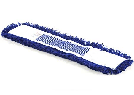 Orlon Mavi Statik Toz Mop Takımı Seti - 60 Cm. - 10 Adet Mop + Mop Tutucu + Sap - 1 Takım