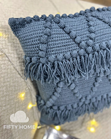 1 adet El örmesi kırlent 100% handmade 43 x 43 cm