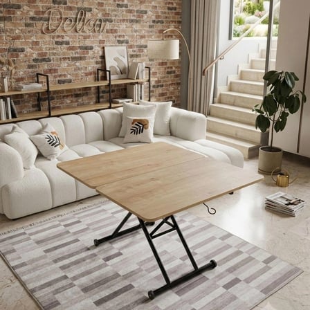 Çok amaçlı 3 kademe açılabilir MDF orta sehpa 