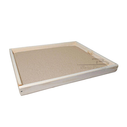 Barış Dizayn Doğal Ahşap Ortopedik Wellsoft Peluş Kedi Yatağı Yer Yatağı 40x50cm (2 renk)