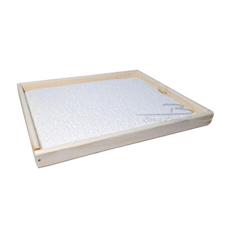Barış Dizayn Doğal Ahşap Ortopedik Wellsoft Peluş Kedi Yatağı Yer Yatağı 40x50cm (2 renk)