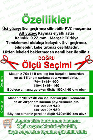 Gri Beyaz Pötikareli Pvc Muşamba Astarlı Masa Örtüsü Leke Tutmaz Silinebilir