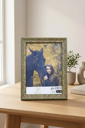 Osmanlı Motif Serisi 13x18 cm Fotoğraf Çerçevesi Camlı Ayaklı Dekoratif Masaüstü & Duvar Tipi Plastik Çerçeve