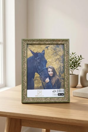 Osmanlı Motif Serisi 18x24 cm Fotoğraf Çerçevesi Camlı Ayaklı Dekoratif Masaüstü & Duvar Tipi Plastik Çerçeve