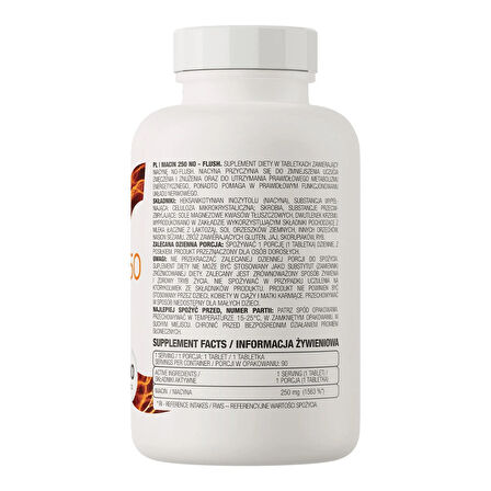 Ostrovit Niacin Vitamin B3 250 mg no-flush 90 tablet